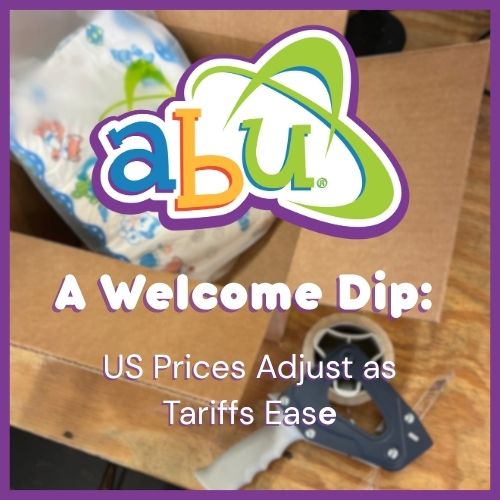 🚚 With the recent decrease in US tariffs on Chinese goods, the cost of importing our diapers to our US warehouses has decreased.   

As of June 6th, most prices in our US store will be going down.  

📦 📦 📦 📦  

news.abuniverse.com/a-welcome-dip-…