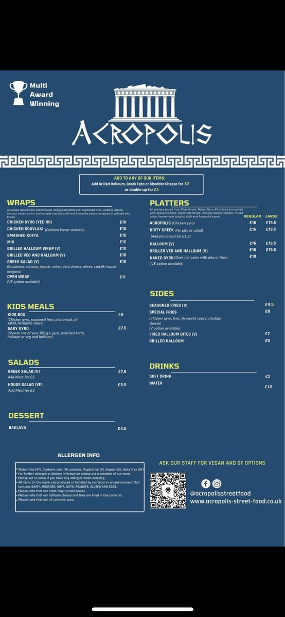 Ashington Rugby CC (@ashrugcc) on Twitter photo We have Acropolis Street Food down at the club tomorrow 5-8pm.
The bar will be open all day 🍻
If the weather plays up why not come down and get stuck in 🥙
<a href="/Acropolis_food/">AcropolisStreetFood</a> We have Acropolis Street Food down at the club tomorrow 5-8pm.
The bar will be open all day 🍻
If the weather plays up why not come down and get stuck in 🥙
<a href="/Acropolis_food/">AcropolisStreetFood</a>