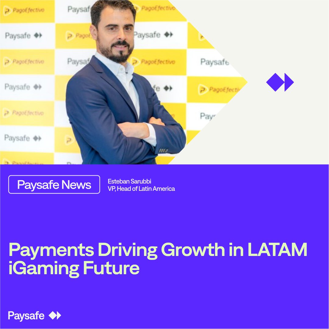 In a guest piece for <a href="/iGamingFuture/">iGamingFuture</a>, Esteban Sarubbi, <a href="/Paysafe/">Paysafe</a>’s Head of Latin America, argues that #payments will be crucial in driving growth for regional #iGaming operators. Check out the article: bit.ly/4dQI8C4