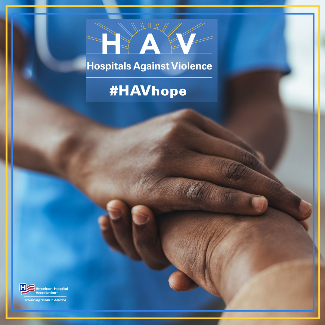 North Carolina Healthcare Association (@nchospitals) on Twitter photo On June 6, America’s hospitals stand together and call for an end to workplace and community violence. Learn more about the Save Healthcare Workers Act: bit.ly/43S8uzo
<a href="/ahahospitals/">American Hospital Association</a> #HAVhope On June 6, America’s hospitals stand together and call for an end to workplace and community violence. Learn more about the Save Healthcare Workers Act: bit.ly/43S8uzo
<a href="/ahahospitals/">American Hospital Association</a> #HAVhope