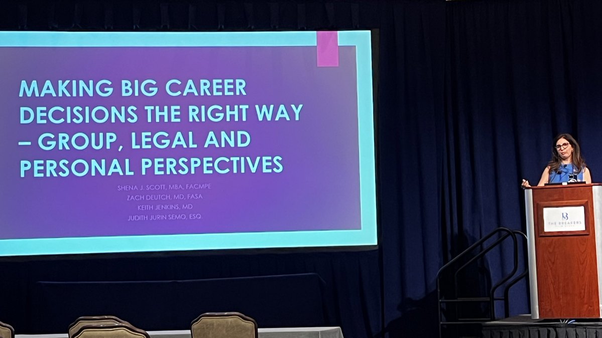 Sher-Lu Pai, MD, FASA, SAMBA-F (@sher_pai) on Twitter photo Happening now at the 2015 Annual Meeting: Making Big Career Changes the Right Way. From contracts, locum, to job transition, this panel discusses all! <a href="/florida_society/">Florida Society of Anesthesiologists</a> Happening now at the 2015 Annual Meeting: Making Big Career Changes the Right Way. From contracts, locum, to job transition, this panel discusses all! <a href="/florida_society/">Florida Society of Anesthesiologists</a>