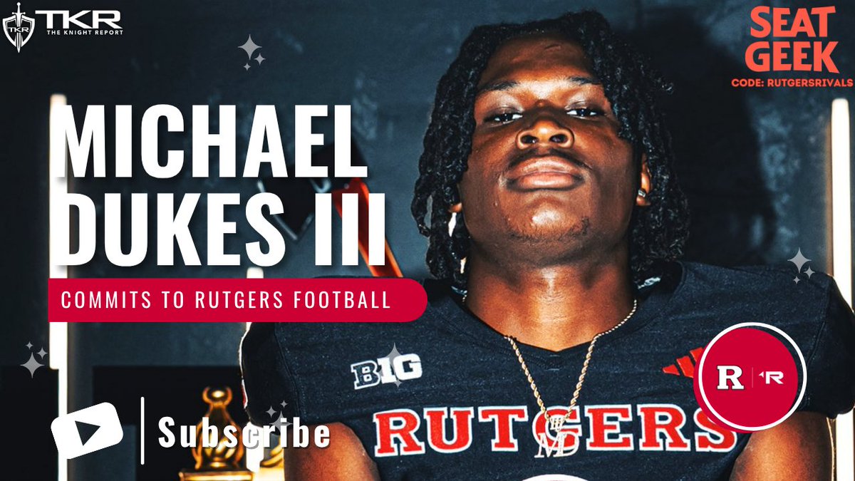 Rutgers Scarlet Knights | The Knight Report (@rutgersrivals) on Twitter photo 🎧NEW <a href="/RutgersPodcast/">Rutgers Scarlet Knights | TKR Podcast</a>🎧
Rutgers Football flips 2026 RB <a href="/mikedukes_3/">Michael Dukes 6’0 195 RB ‘26</a> from Toledo, also beating out Michigan State recently.
⚔️: tinyurl.com/mwtf85h6
Apple🍎: bit.ly/3O7kUfE
Spotify✳️: bit.ly/3O4hGcxa 🎧NEW <a href="/RutgersPodcast/">Rutgers Scarlet Knights | TKR Podcast</a>🎧
Rutgers Football flips 2026 RB <a href="/mikedukes_3/">Michael Dukes 6’0 195 RB ‘26</a> from Toledo, also beating out Michigan State recently.
⚔️: tinyurl.com/mwtf85h6
Apple🍎: bit.ly/3O7kUfE
Spotify✳️: bit.ly/3O4hGcxa