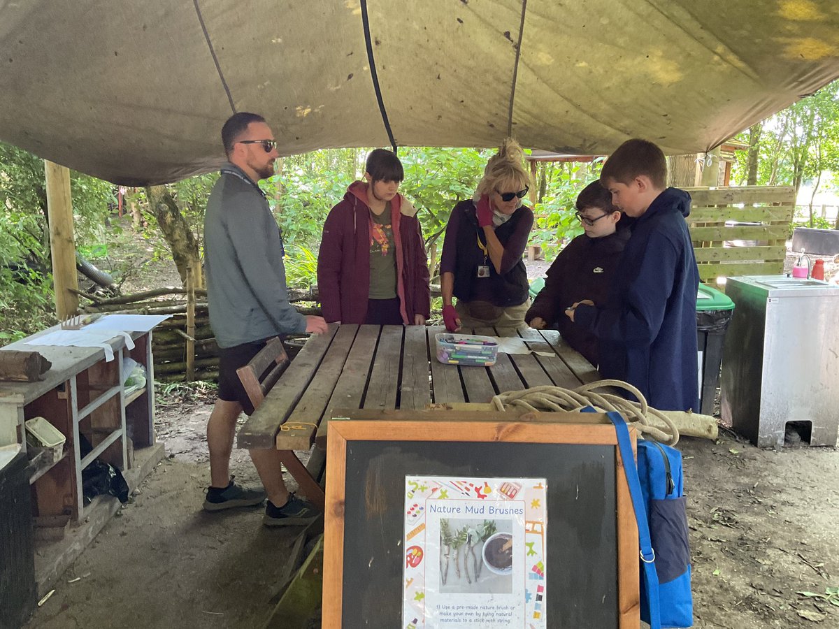 Class 5  <a href="/StJohnVianneySc/">St John Vianney School</a> enjoyed their final session at Forest school <a href="/CAFTcharity/">CAFT</a>. Being creative  making a flag for a team game and making their own fun swing. They were really proud of their work
