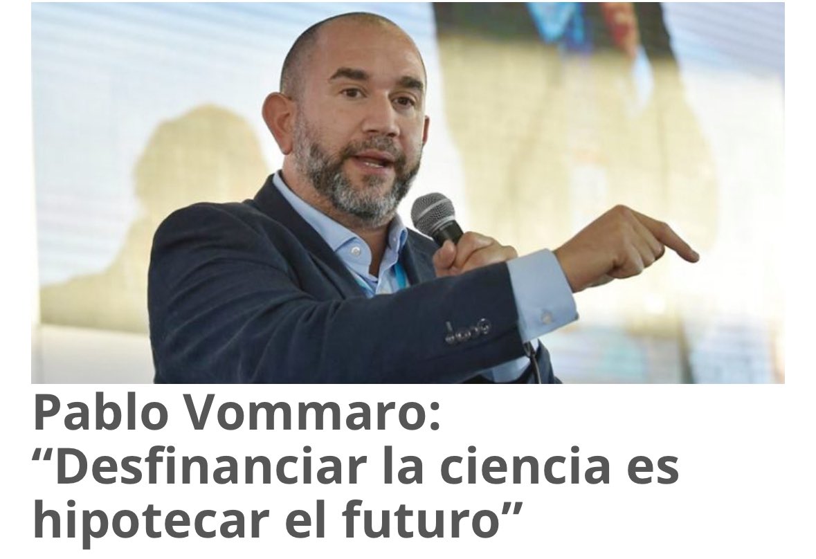 Les comparto el reportaje a Pablo Vommaro, candidato para las elecciones de mañana y pasado de <a href="/_CLACSO/">CLACSO</a> y actual profesor de la UBA e investigador del CONICET 

¿La ciencia en Argentina está en riesgo? 

Para ver la nota completa 👇
noticiasurbanas.com.ar/noticias/pablo…

<a href="/UniPopularOk/">Universidad Popular</a>