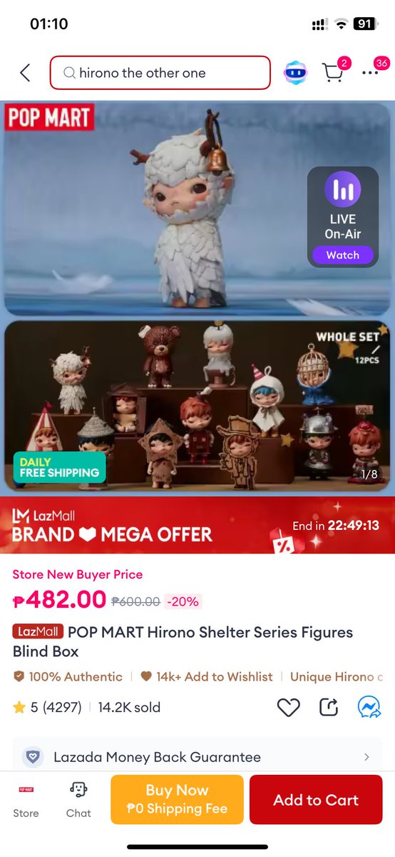 renz816's tweet photo. @LazadaPH HIRONO SHELTER!! #Lazada66SuperWowSale https://t.co/rYK4R3EkKl