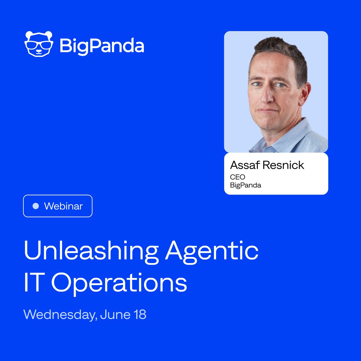 Are manual IT operations slowing you down? We get it — and have solutions.

Join #BigPanda CEO for a 30-min webinar on June 18 and discover how our agentic ITOps platform is transforming reactive IT into intelligent, autonomous systems. 

Register today: bit.ly/3HsojFn