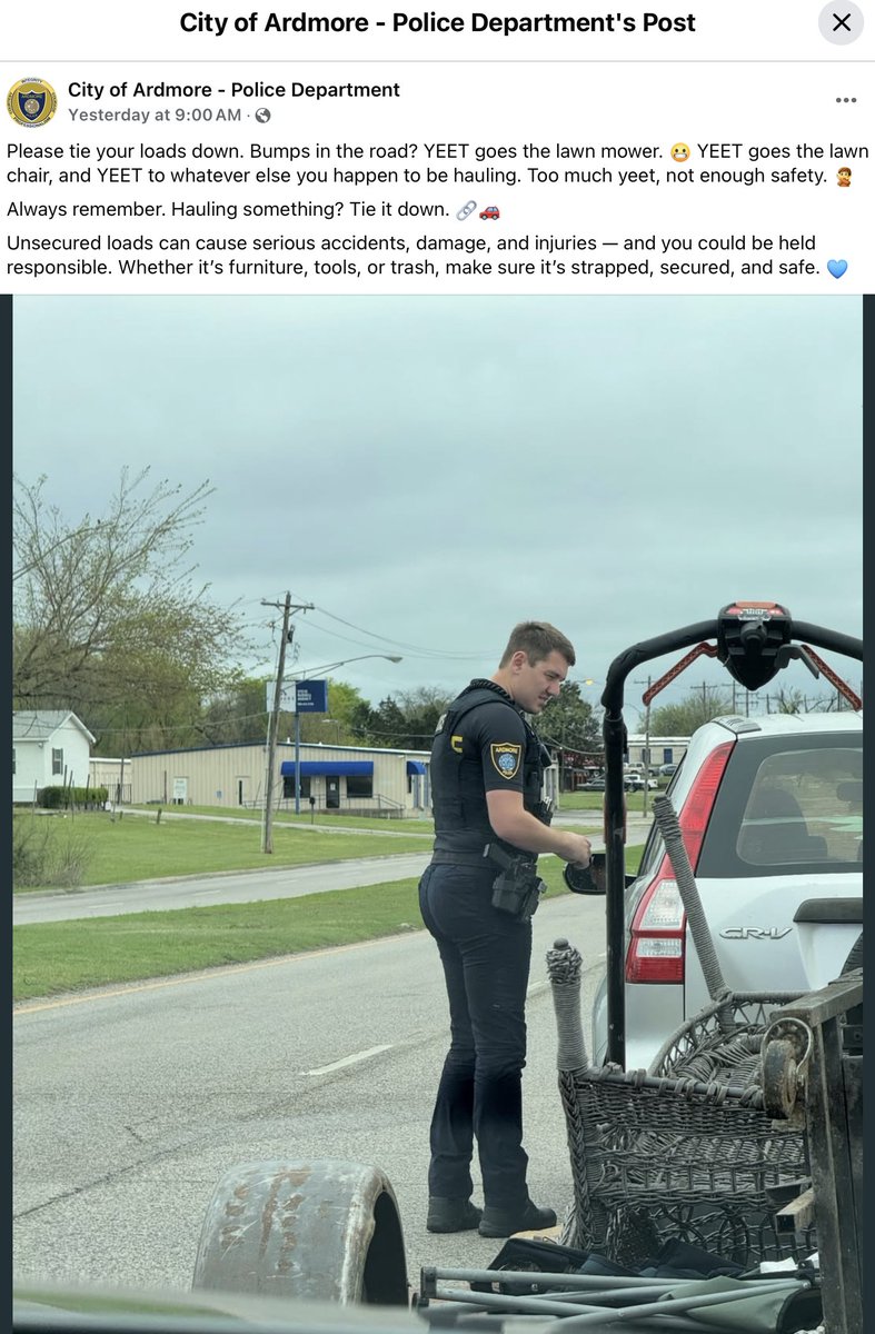 Matthew Rettenmund (@mattrett) on Twitter photo The cops really are clueless if they had no second thoughts posting this image with the caption, "Please tie your loads down." boyculture.com/boy_culture/20… The cops really are clueless if they had no second thoughts posting this image with the caption, "Please tie your loads down." boyculture.com/boy_culture/20…