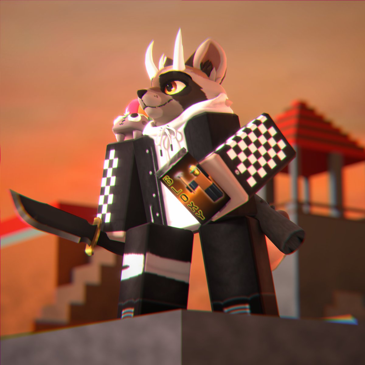 Roblox render test using <a href="/Stonerbroth/">StonerBroth</a> avatar-
#Blender3D