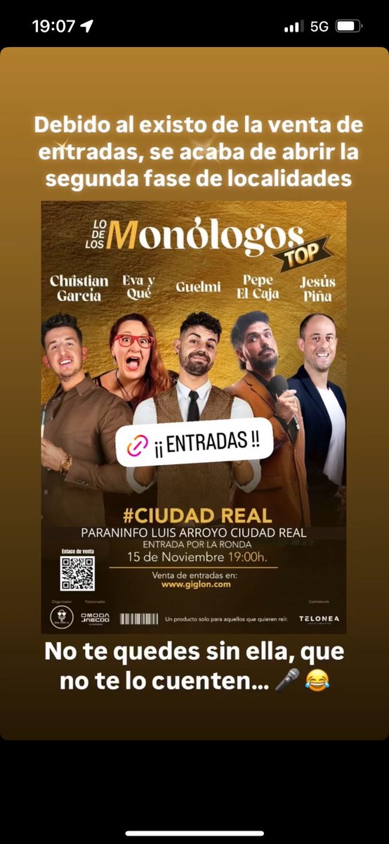 cefese4's tweet photo. @wikiCR Debido al éxito abierta la segunda fase de localidades, que no te lo cuenten… 🎤 😂

https://t.co/RIztNktaMK

https://t.co/BtofpBFouY https://t.co/H9GnlTPR3x