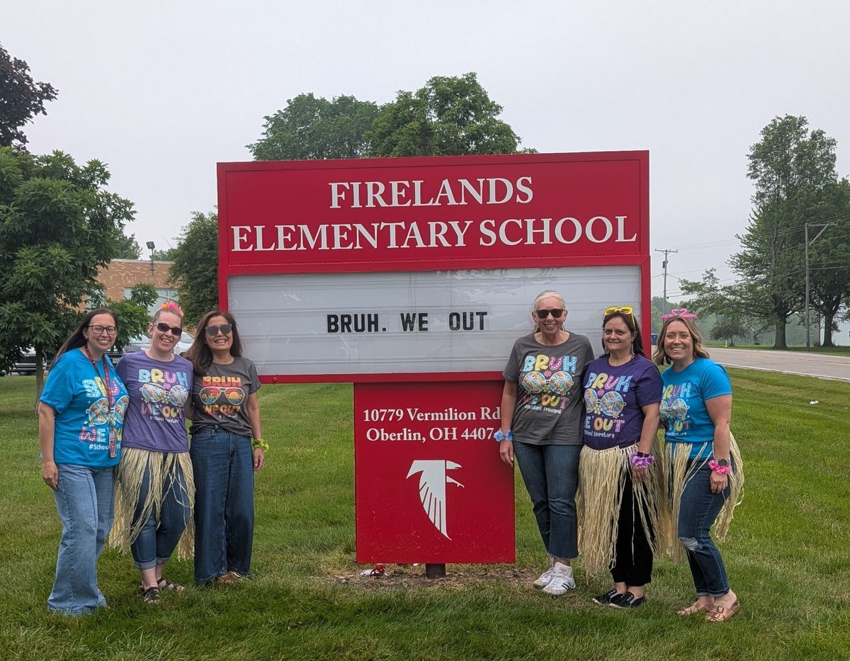 The FES staff hope our families and students have a wonderful summer! #BruhWeOut <a href="/FES_Choe/">Sun Choe</a> <a href="/Falcon_update/">Firelands Falcons</a>