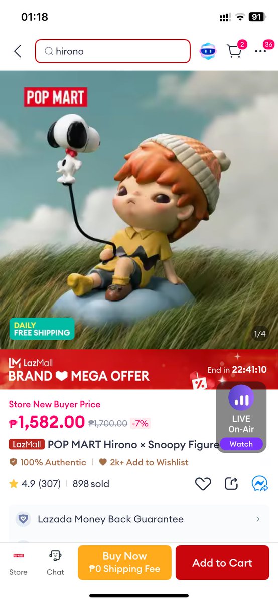 renz816's tweet photo. @LazadaPH Hirono x Snoopy figure❤️ #Lazada66SuperWowSale https://t.co/FRhJbYnzOV