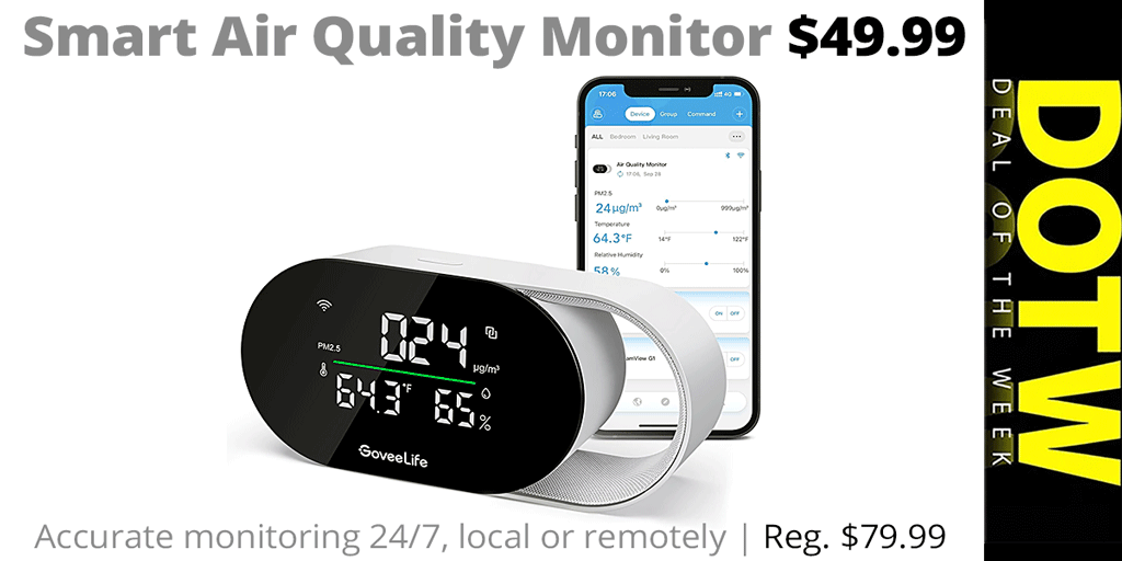 ConnectingPt's tweet image. Connecting Point's Deal of the Week (6/6/25): Smart Air Quality Monitor: reg. $79.99; Deal of the Week sale price: $49.99. Through 6/12/25 while supplies last. | tinyurl.com/3896ur86
.
#ConnectingPoint #DealOfTheWeek #DOTW #RogueValley #wellness