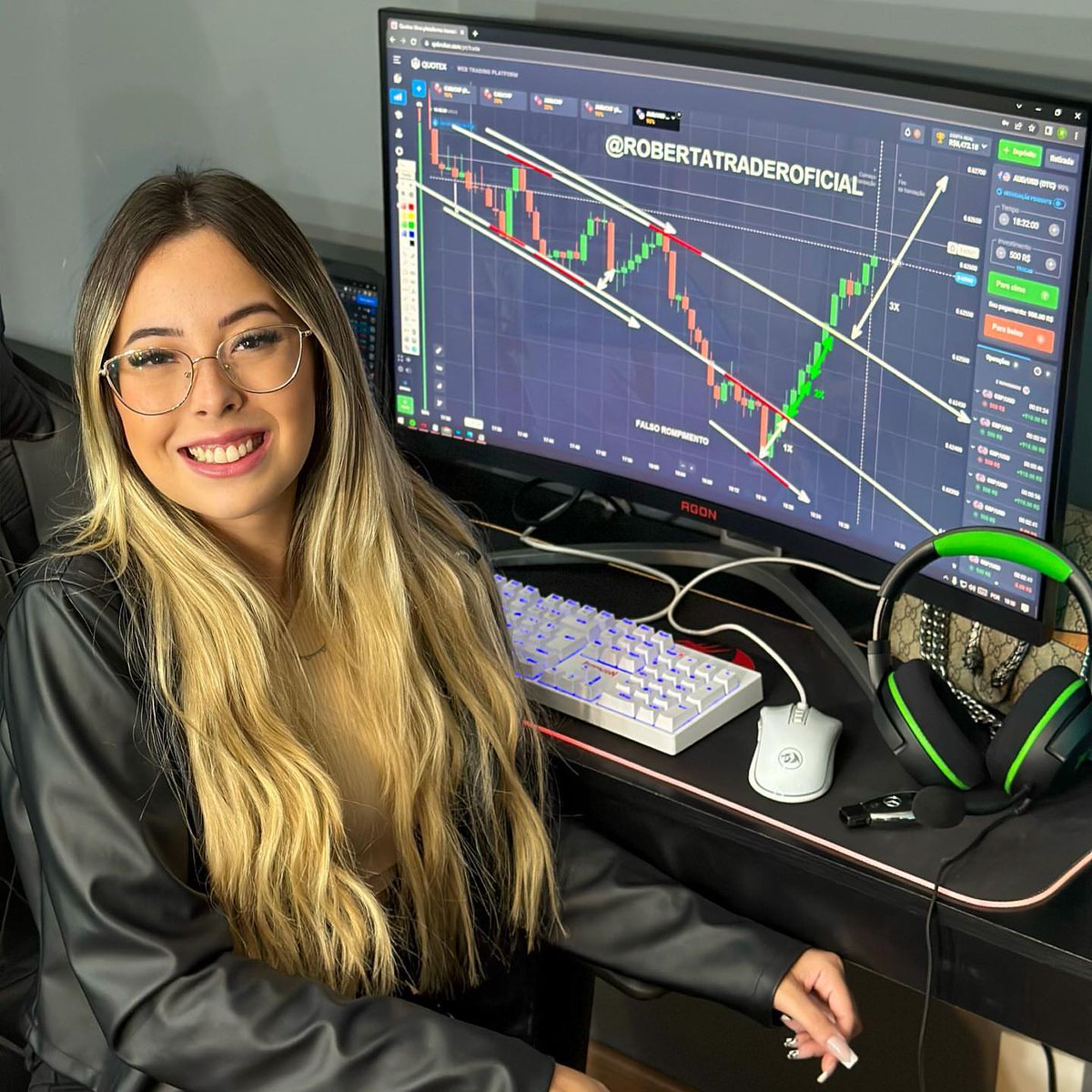 <a href="/RobertaAbreu32/">Roberta Abreu | Trader 📈</a> O sucesso nasce do querer. Da determinação. 
Da persistência em se alcançar um objetivo. 🏆