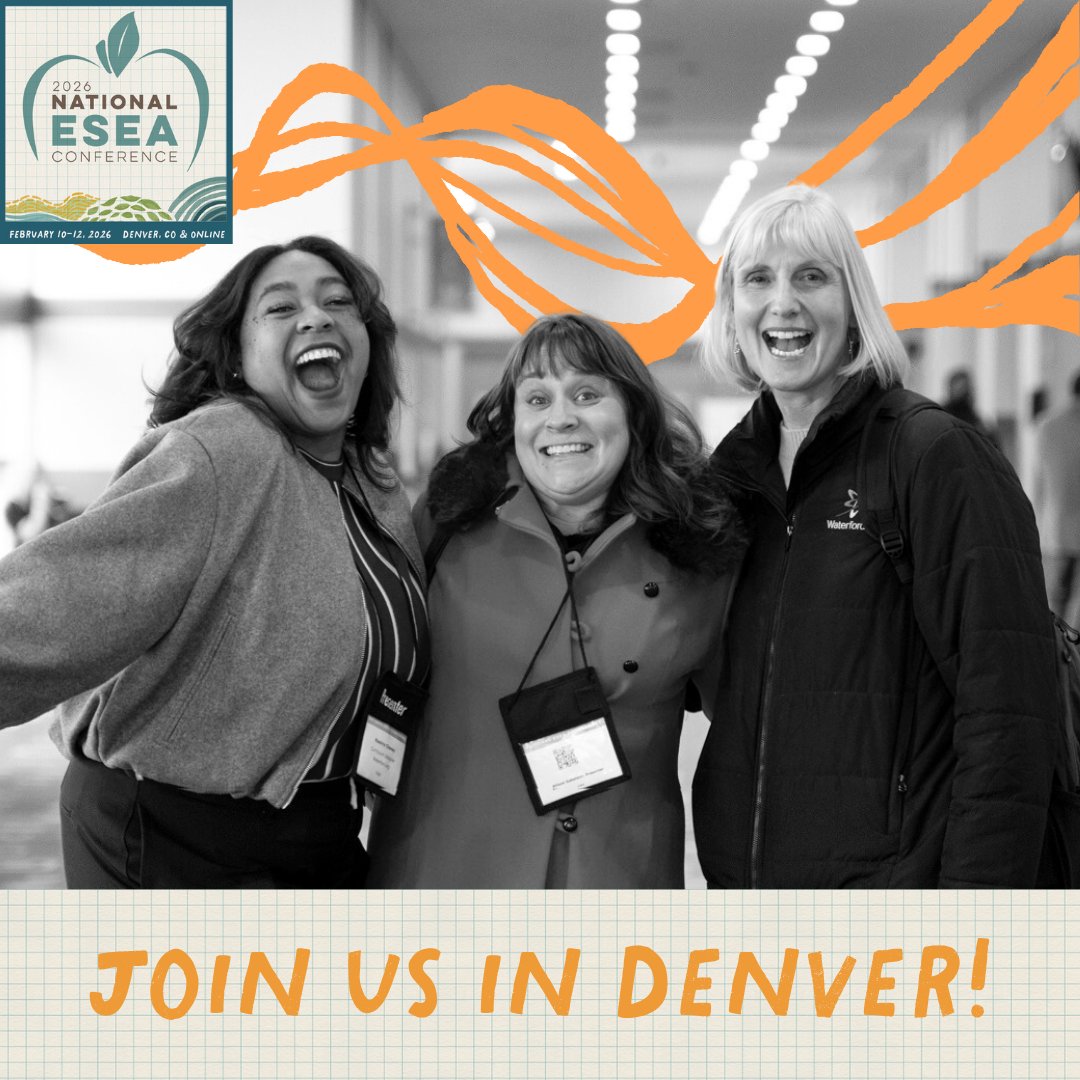 ESEA_network's tweet photo. Ready to connect, learn &amp; grow? Registration is OPEN for the 2026 National #ESEAConference! Join top educators nationwide for premier professional development. Early bird pricing available - register today! https://t.co/ac0vX0qFWA #Education #ProfessionalGrowth https://t.co/klbNkjFhEr