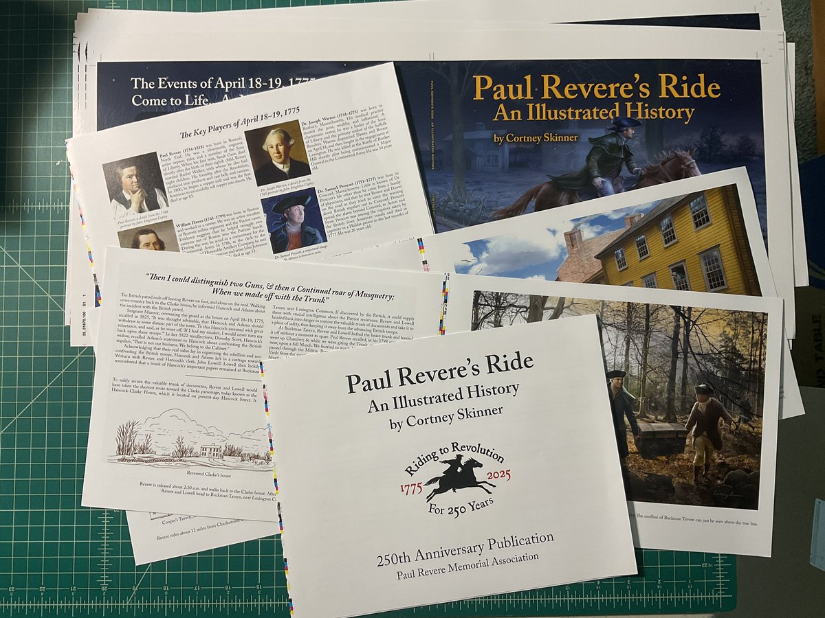 The final signatures/proof of my Revere book was delivered yesterday and I just approved it 2 hours ago. The book will now go to the binder and my guess is that July will be the release and signing at the Revere House in Boston.