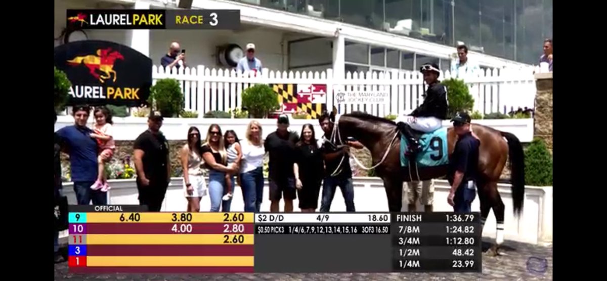 MegHalterEsq's tweet photo. Nice job DC and Mr S! Is that your girls I see??? @jockeydcenteno @whatthebrooklyn @RPSracingstable https://t.co/0zLXT691Jb