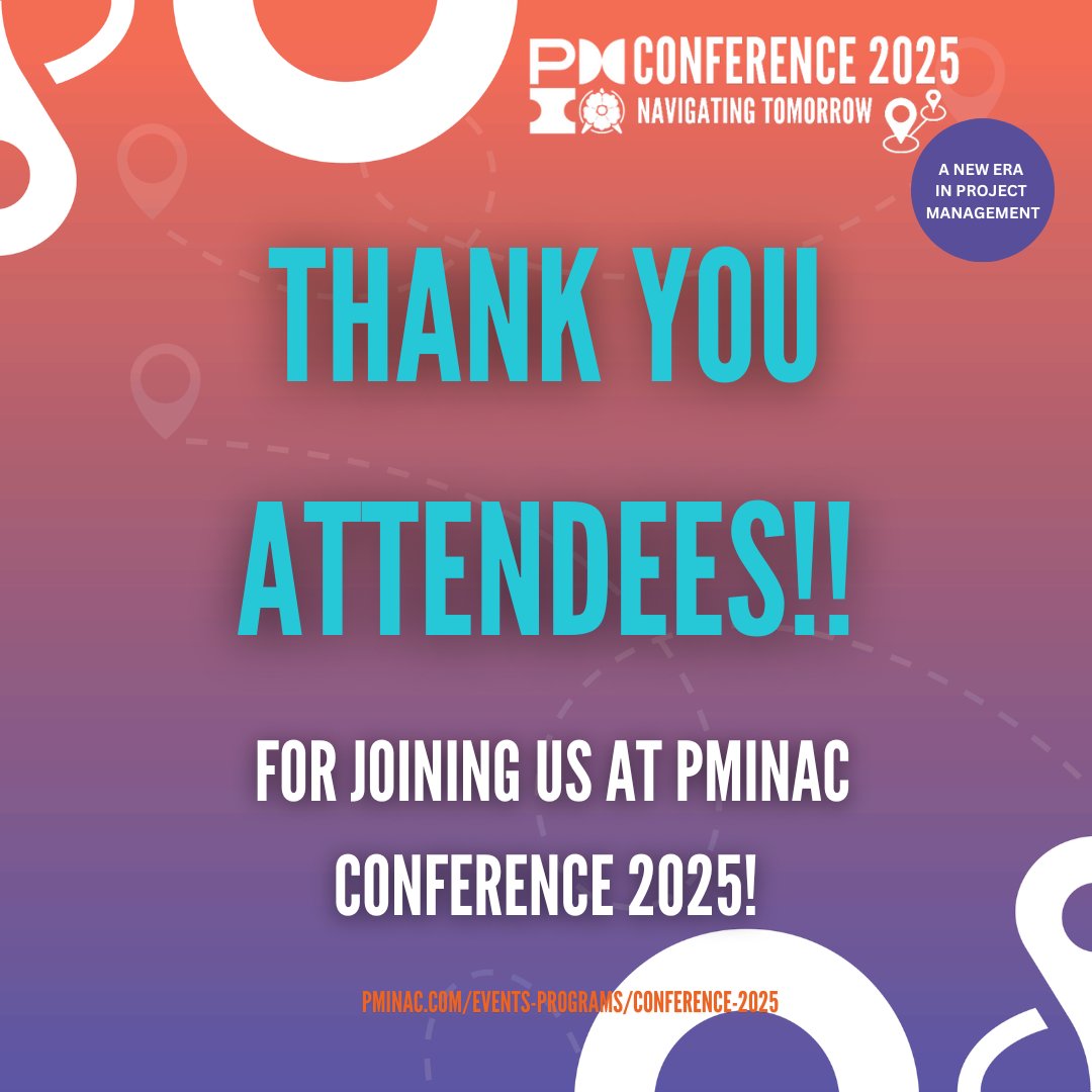 PMINAC Conference 2025 is done! We hope you all had a wonderful day of learning, inspiration and networking. Thank you very much to our attendees! Be sure to check your emails for our Conference feedback form.