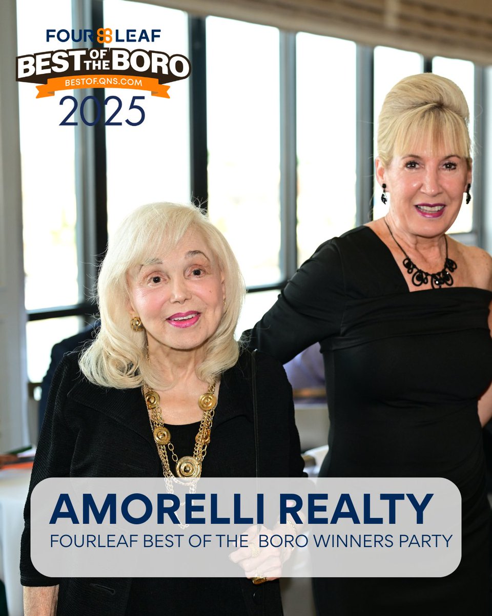 BestOfTheBoro's tweet photo. Take a look at @amorellirealty &amp; Astoria Beauty Bar - some of the winning businesses at the Best of the Boro 2025 Winners Party!🎉🏆

Take a look at the top Queens winners!!
https://t.co/40f9aafuQ9

Brought to you by @fourleaffcu https://t.co/8tDQ3sizUc