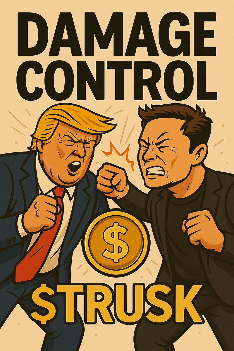 🚨 IT’S OFFICIALLY OVER. 🚨
 Trump X Musk = $TRUSK 💥
The internet feud just turned into the wildest memecoin of 2025.
🔥 Website: truskcoin.money
📢 Telegram: t.me/TRUSKCOINN
📈 Chart: dexscreener.com/solana/g4zn28s…
💰 Buy: Raydium Swap
🧾 CA: