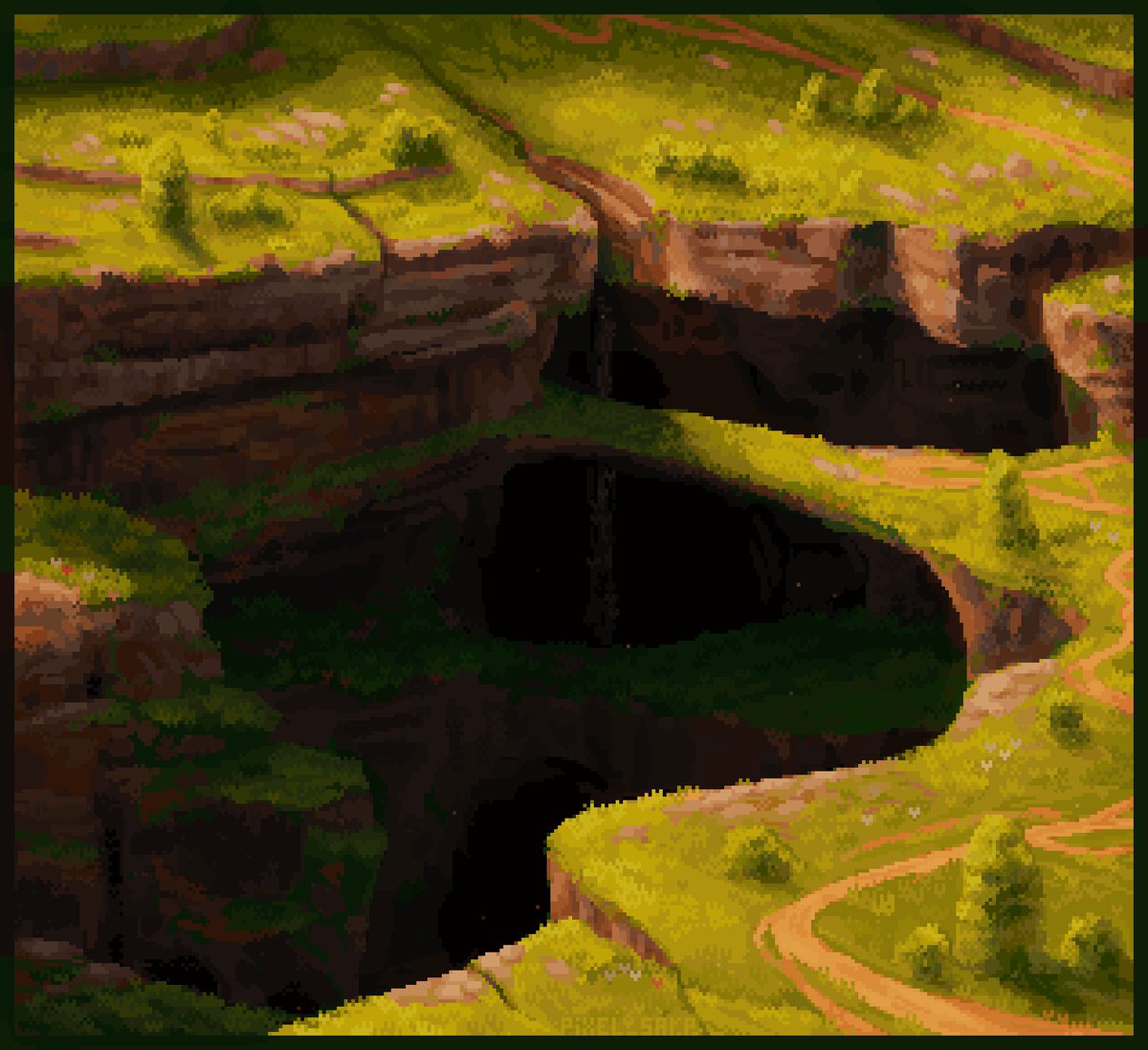 pixel_sarp's tweet image. guys I found this cool minecraft world generation.

#pixelart