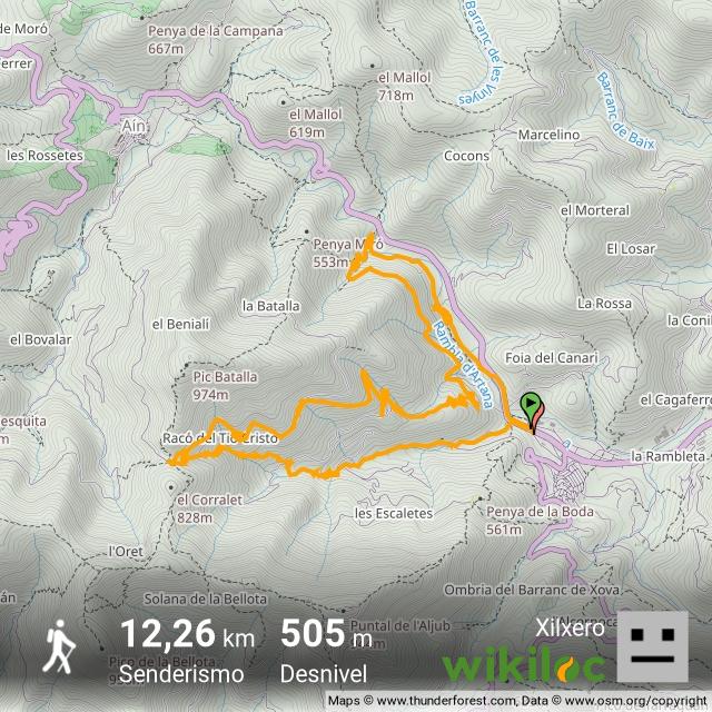 es.wikiloc.com/rutas-senderis… (Eslida.)