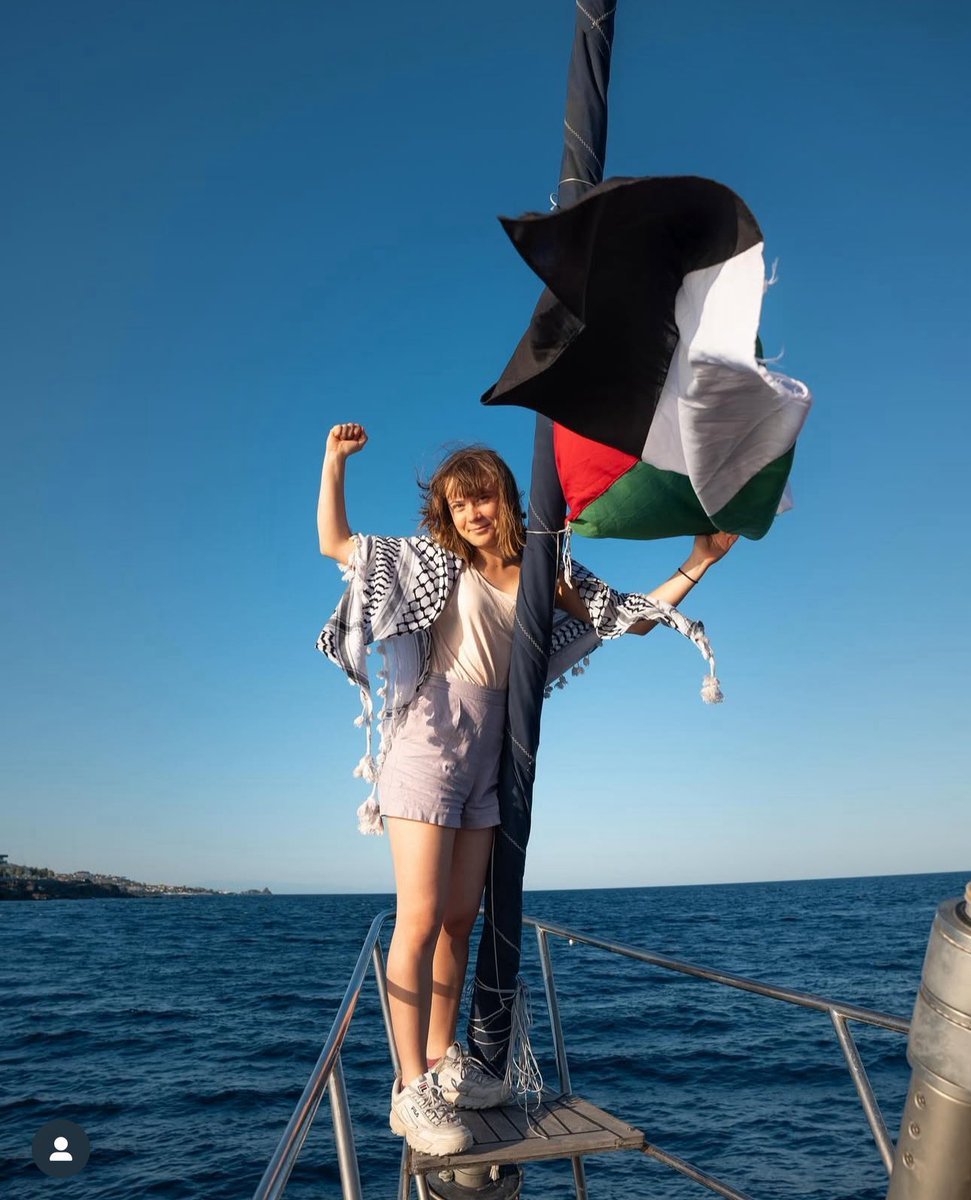 the Gaza freedom ship with Greta Thunberg, Liam Cunningham and other brave souls has no arms on it, no defenses, just baby formula, food and medicines to help the people of Gaza being starved to death by the genocidal Israeli death-cult. Israel will attack it and may kill them