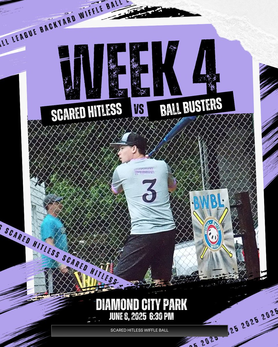 Back in action after the bye week as we take on the Ball Busters under the lights!

⏰: 6:30/7:30
📺: Diamond City Sports YouTube