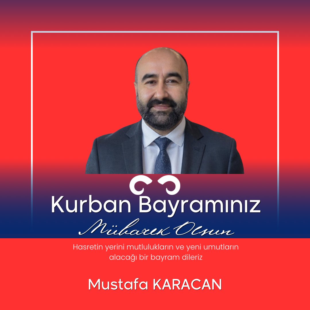 Bayramlar, paylaşmanın ve kardeşliğin en güzel zamanlarıdır. Rabbim kurbanlarımızı kabul etsin, dualarımızı hayırlara vesile kılsın. Kurban Bayramınız mübarek olsun! 🤲"
#kurbanbayramı2025