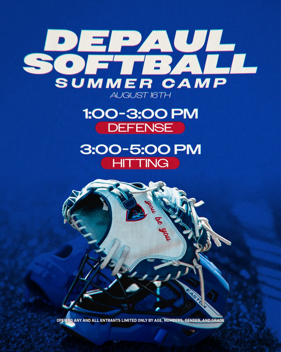 Calling all 7th- 12th graders.... join us on August 16th at Cacciatore Stadium for a fun-filled summer camp!

🔗 | ow.ly/rmZn50W5CB3

#BlueGrit🔵😈