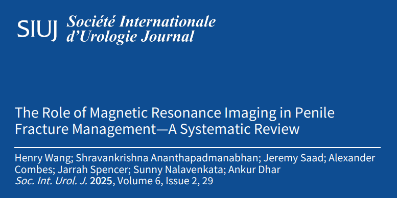 Société Internationale d'Urologie Journal (@siu_journal) on Twitter photo In this systematic review, the authors evaluate the role that magnetic resonance imaging has in #penile #fracture #management
🔗to Full Article: mdpi.com/3272692
📜Latest Issue: mdpi.com/2563-6499/6/2
<a href="/SIU_urology/">SIU-Urology</a> <a href="/pcvblack/">Peter Black</a> <a href="/SpiessPhilippe/">Philippe spiess</a> <a href="/LysCampeauMD/">Lysanne Campeau, MD</a> <a href="/DrHWoo/">Professor Henry Woo</a> In this systematic review, the authors evaluate the role that magnetic resonance imaging has in #penile #fracture #management
🔗to Full Article: mdpi.com/3272692
📜Latest Issue: mdpi.com/2563-6499/6/2
<a href="/SIU_urology/">SIU-Urology</a> <a href="/pcvblack/">Peter Black</a> <a href="/SpiessPhilippe/">Philippe spiess</a> <a href="/LysCampeauMD/">Lysanne Campeau, MD</a> <a href="/DrHWoo/">Professor Henry Woo</a>