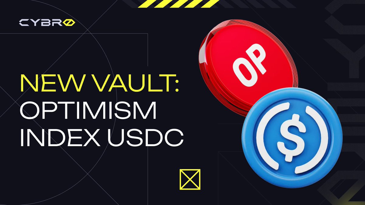 New vault launched: Optimism Index USDC 🚀

Guys, we have added a new fiat-stable Vault to our platform on the Optimism network! Earn up to 2.2% APY with this new feature.

📌 Open your vault now: cybro.io/explore/92