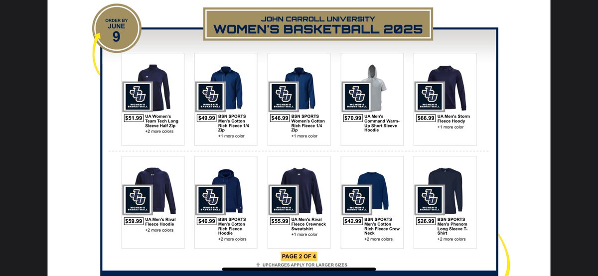 JCU_WBB's tweet image. Our team shop is live!! Need some new gear to support your lady Blue ⚡️this season? Hurry up and get yours today, shop closes 06/11/2025! bit.ly/45oDaL1