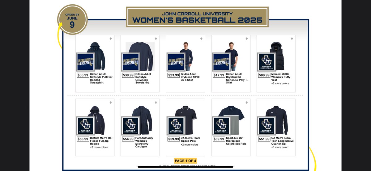 JCU_WBB's tweet image. Our team shop is live!! Need some new gear to support your lady Blue ⚡️this season? Hurry up and get yours today, shop closes 06/11/2025! bit.ly/45oDaL1