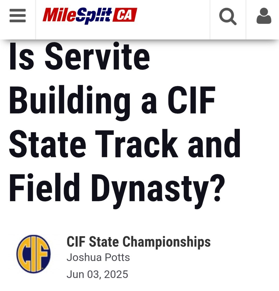 🤫
ca.milesplit.com/articles/37610…
<a href="/HunterJae4/">Jaelen Hunter</a> <a href="/Wellstwins28/">Jace & Jorden Wells</a> <a href="/ServiteTF/">Coach Brandon Thomas</a> <a href="/Rjgardner_/">RJ</a> <a href="/BlaiseBurwell/">Blaise Burwell</a> <a href="/iam_judahclark/">Judah Clark</a> <a href="/MileSplitWest/">MileSplit West</a> <a href="/ocvarsityguy/">Dan Albano</a> <a href="/latsondheimer/">eric sondheimer</a> <a href="/NotTroyThomas/">NotTBone</a> <a href="/PrepCalTrack/">Rich Gonzalez</a>