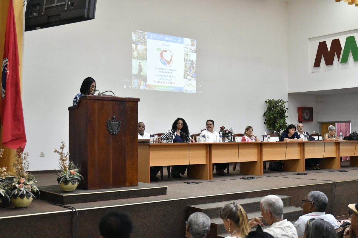 FAOCuba's tweet image. Cuba celebró hoy el Día Mundial de la inocuidad de los alimentos, junto a autoridades del @MINSAPCuba, @MinagCuba, la Oficina Nacional de Normalización del @citmacuba  y una representación de @FAOCuba  @opscuba  y @WFP_Cuba