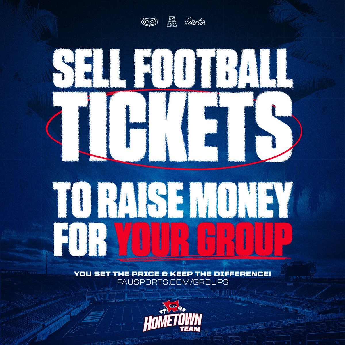 📞📞 Calling All Charities, Non-Profits and Youth Groups...

Have you considered a fundraiser with Your Hometown Team? 

Sell 🎟️ to raise 💰 for your organization.

SIGN UP: fausports.com/groups