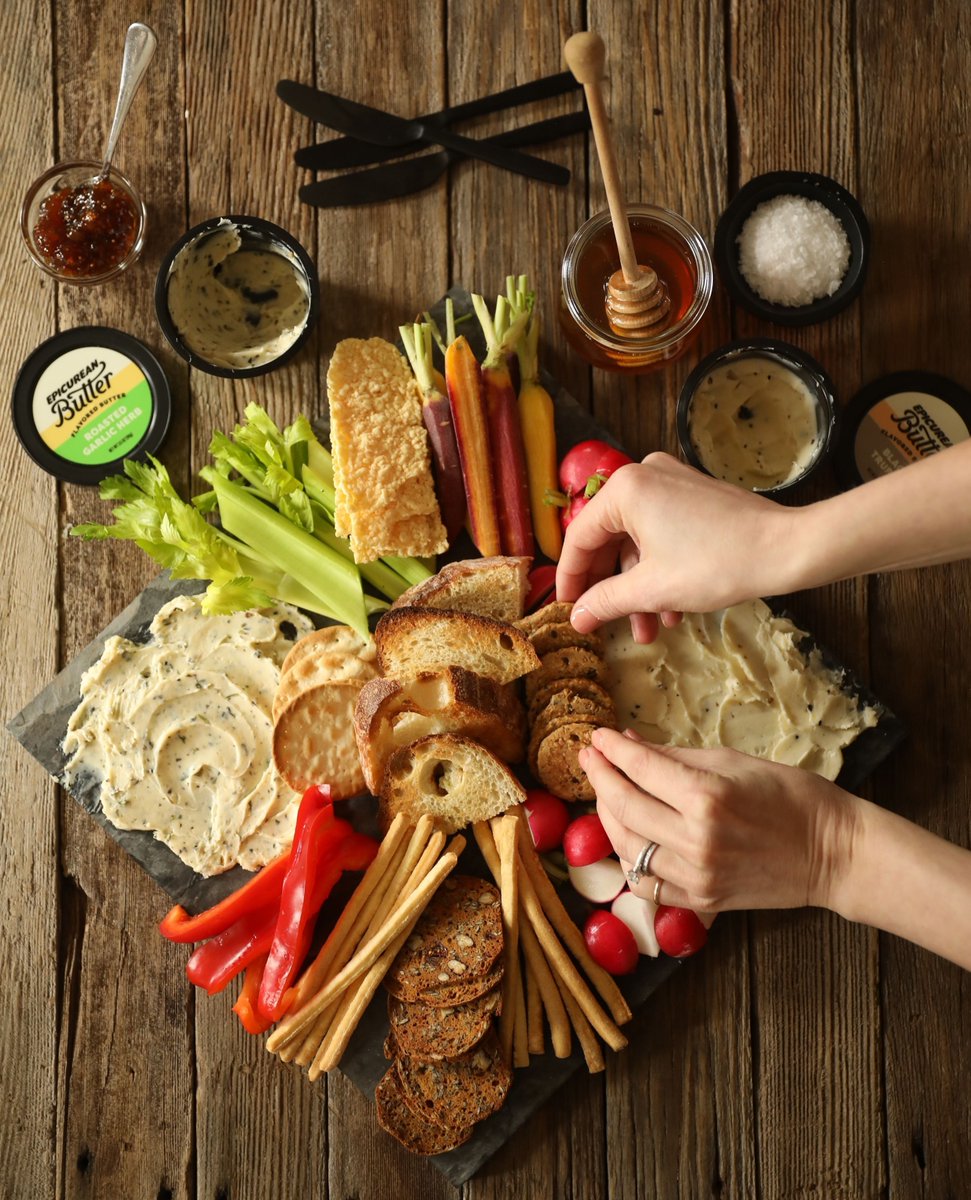 Consider this our formal request to bring back the Butter Board🧈Our flavored butter is the perfect addition to any charcuterie board! 🥖🥕