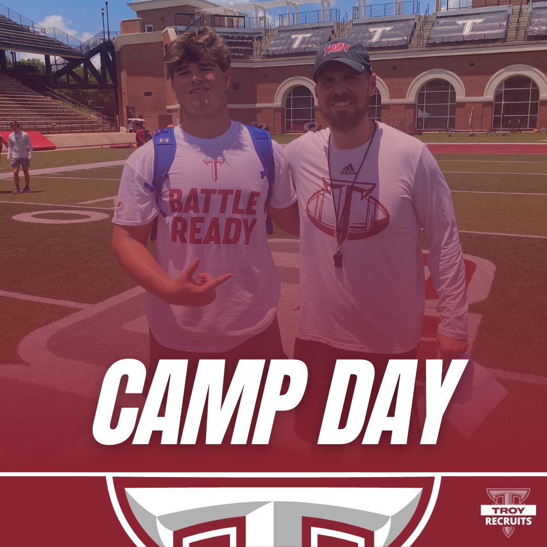 SUMMER CAMP: C/O 2027 Troy Trojans <a href="/TroyTrojansFB/">Troy Trojans Football 8x⚔️</a>  hosted 6’3 265lbs IOL/DT Gordon Denniston <a href="/gordondenn_1/">Gordon Denniston</a> from St. Pauls High School for Summer Camp June 5th. 

Denniston said he "Had a Physical day at the University of Troy today! Grateful to be able to work with <a href="/CoachChavis__/">Jack Chavis</a>