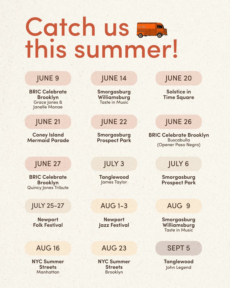 It’s official, WE’RE HEADING TO NYC 🥳🍎🗽 Peep our full events lineup below, and let us know if you’ll catch us there 👇