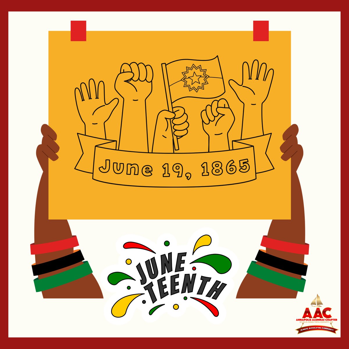 Black freedom. Black resilience. Black brilliance. #Juneteenth is a celebration of all three✊🏾
Remember the past. Honor the present. Fight for the future🖤  #AnnapolisAlumnae @DST1913Inc @Easternregdst