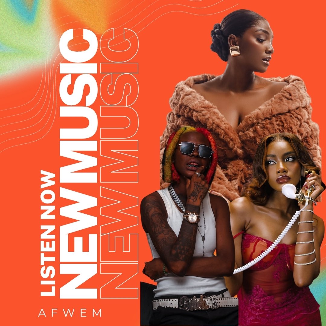 AFWEMMEDIA's tweet photo. It’s Friday and we’ve come with some new music from some of your favs 🔥🔥🚀

Swipe to see the line up ➡️

#afwem #newmusic #womeninafrobeats #artist https://t.co/OLmLSOCrhD