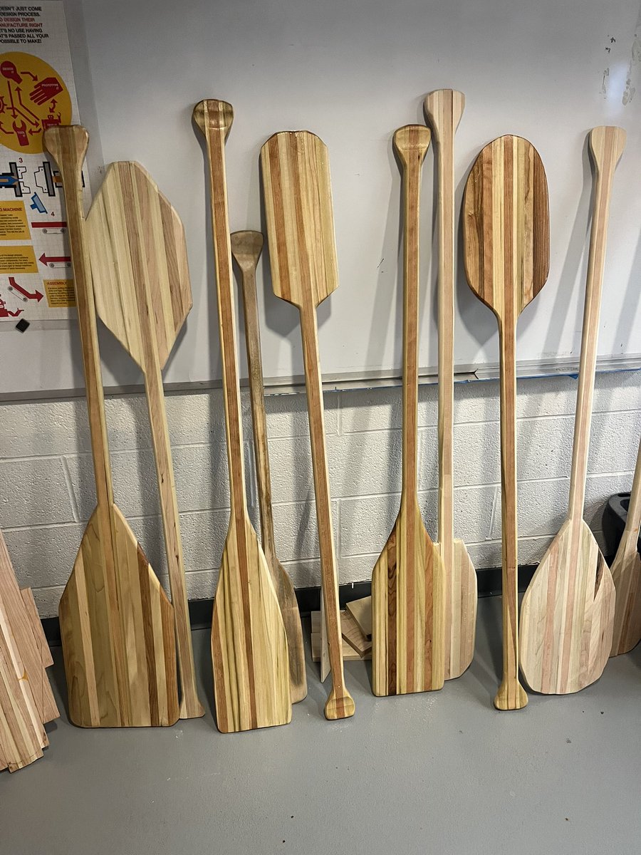 Paddles are coming together from Peru CSD’s Product Design class! <a href="/HFTforSchools/">Harbor Freight Tools for Schools</a>