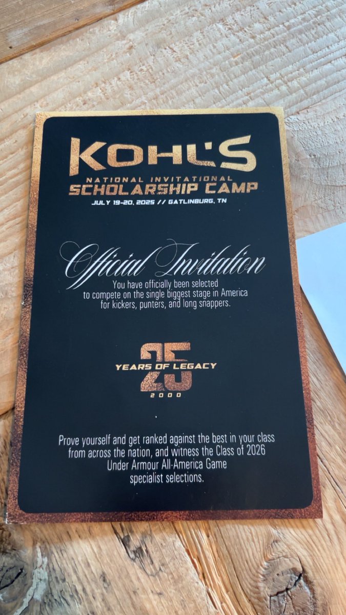 Grayson Klatman (@klatmanklatman1) on Twitter photo Thank you <a href="/Coach_Casper/">Coach Casey Casper</a> for the invite to the <a href="/KohlsSnapping/">Kohl's Snapping Camps</a> National Scholarship camp. Looking forward to it!
<a href="/Nadeboyz/">Chaminade-Madonna Football</a>
<a href="/coach_aaron_89/">Aaron 🎭⏳⚃⚄⚅</a> Thank you <a href="/Coach_Casper/">Coach Casey Casper</a> for the invite to the <a href="/KohlsSnapping/">Kohl's Snapping Camps</a> National Scholarship camp. Looking forward to it!
<a href="/Nadeboyz/">Chaminade-Madonna Football</a>
<a href="/coach_aaron_89/">Aaron 🎭⏳⚃⚄⚅</a>
