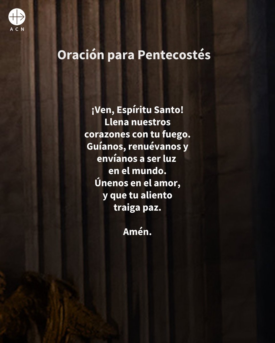 "🔥 Domingo de Pentecostés 🔥 Hoy celebramos la venida del Espíritu Santo: ¡el nacimiento de la Iglesia! Que su fuego llene nuestros corazones y nos envíe con amor y unidad. 🕊️ ¡Ven, Espíritu Santo! #Pentecostés #VenEspírituSanto #FeCatólica #UnidadEnCristo"