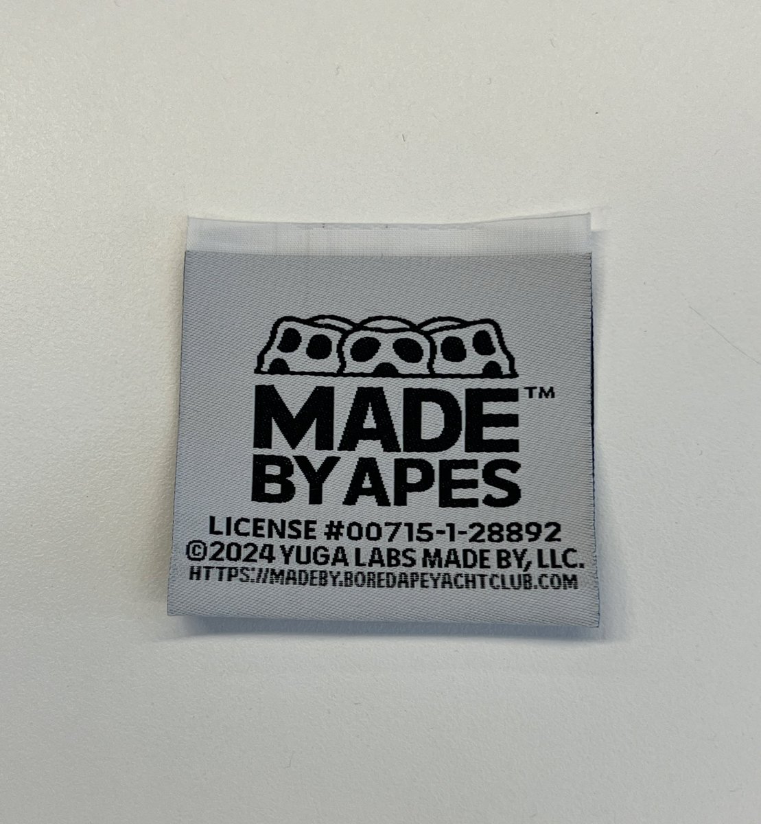 I wanted to give a behind the scenes look at the process behind my MBA drop.

Here’s the woven label made for my license, soon to be featured on the apparel.