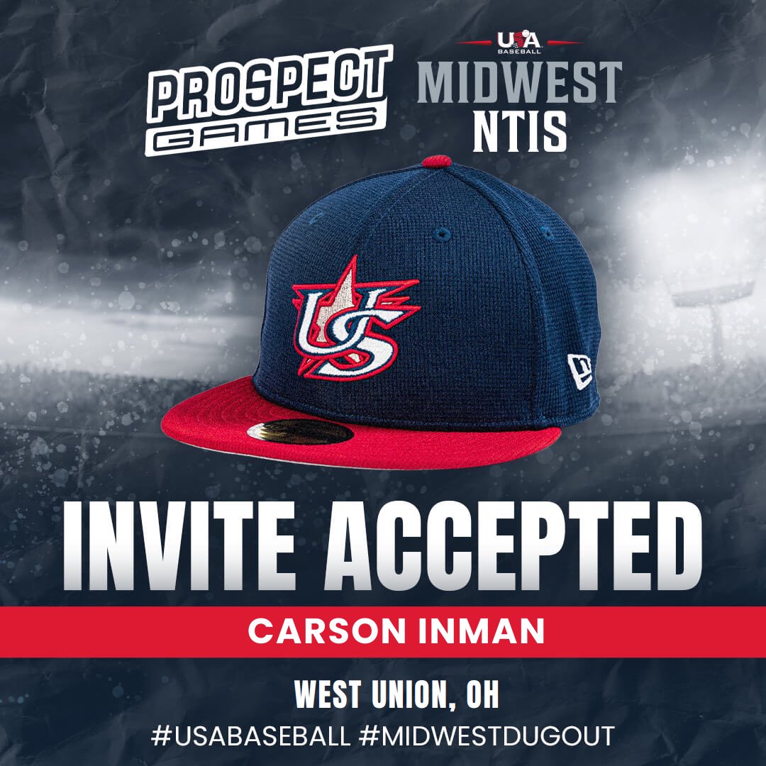 Excited to compete this weekend at the USA Midwest All-Region tryout prospect games. #usabaseball