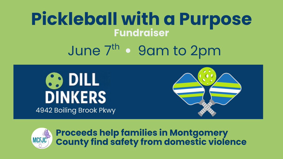 ⏰ The clock is ticking! Pickleball for a Purpose is TOMORROW morning!

Don't miss out on your chance to win big while supporting community members. Spectator tickets are available for those who want to cheer on the Dinkers! Grab your ticket: mcfjcf.ejoinme.org/tickets