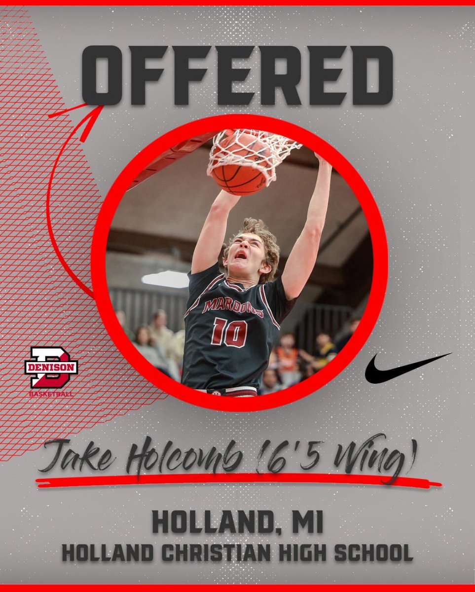Jake Holcomb Class of 2026 (@jakeholcomb2026) on Twitter photo After an amazing visit at Denison University this weekend and great conversations with Coach Sullivan, I am super grateful for this offer. Thank you so much Coach Sullivan and Coach Quinn for this opportunity! <a href="/CoachSullyDU/">Chris Sullivan</a> <a href="/QuinnE76/">Ethan Quinn</a> <a href="/tingalls13/">Tyler Ingalls</a> <a href="/wmlakersbball/">West Michigan Lakers</a> <a href="/NorthcoastAAU/">Northcoastpremier</a> After an amazing visit at Denison University this weekend and great conversations with Coach Sullivan, I am super grateful for this offer. Thank you so much Coach Sullivan and Coach Quinn for this opportunity! <a href="/CoachSullyDU/">Chris Sullivan</a> <a href="/QuinnE76/">Ethan Quinn</a> <a href="/tingalls13/">Tyler Ingalls</a> <a href="/wmlakersbball/">West Michigan Lakers</a> <a href="/NorthcoastAAU/">Northcoastpremier</a>