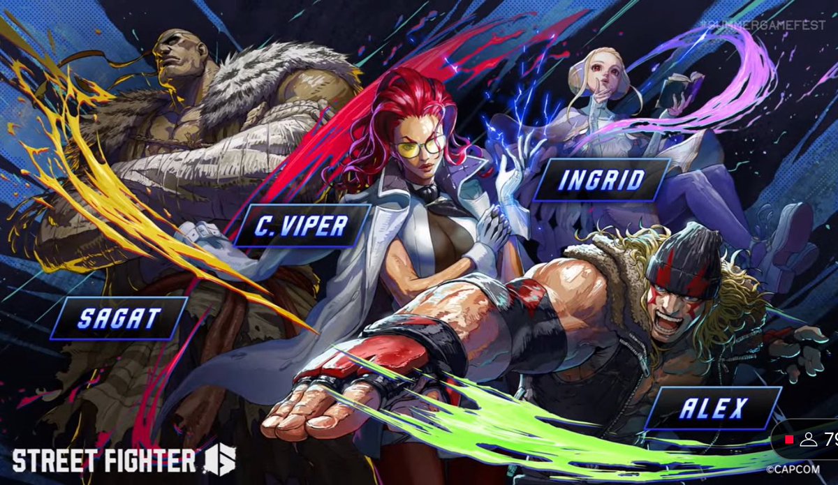 Alex, C. Viper, Ingrid and Sagat are the next DLC characters for Street Fighter 6.