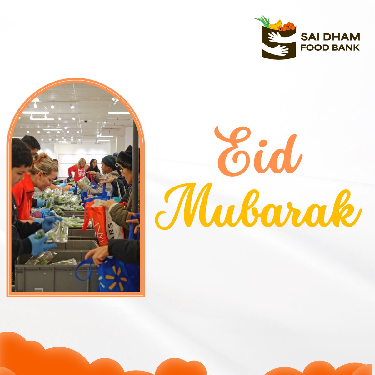 Eid Mubarak from all of us at Sai Dham Food Bank! 🌙
This Eid, let’s honour the spirit of giving by helping our neighbours in need. 🧡

#eid #canada #toronto #foodbank